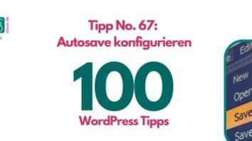 Autosave konfigurieren