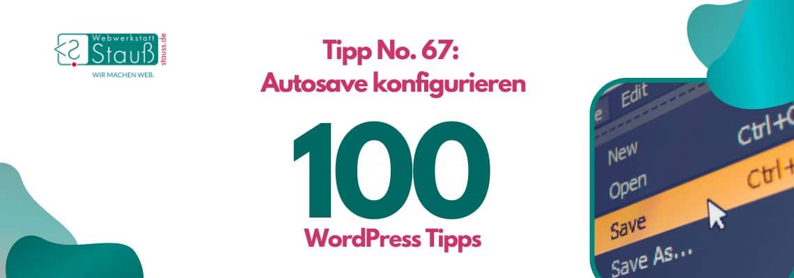 Autosave konfigurieren