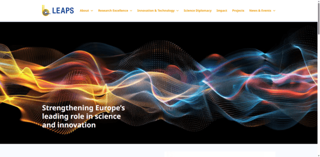 Screenshot Leaps Website
