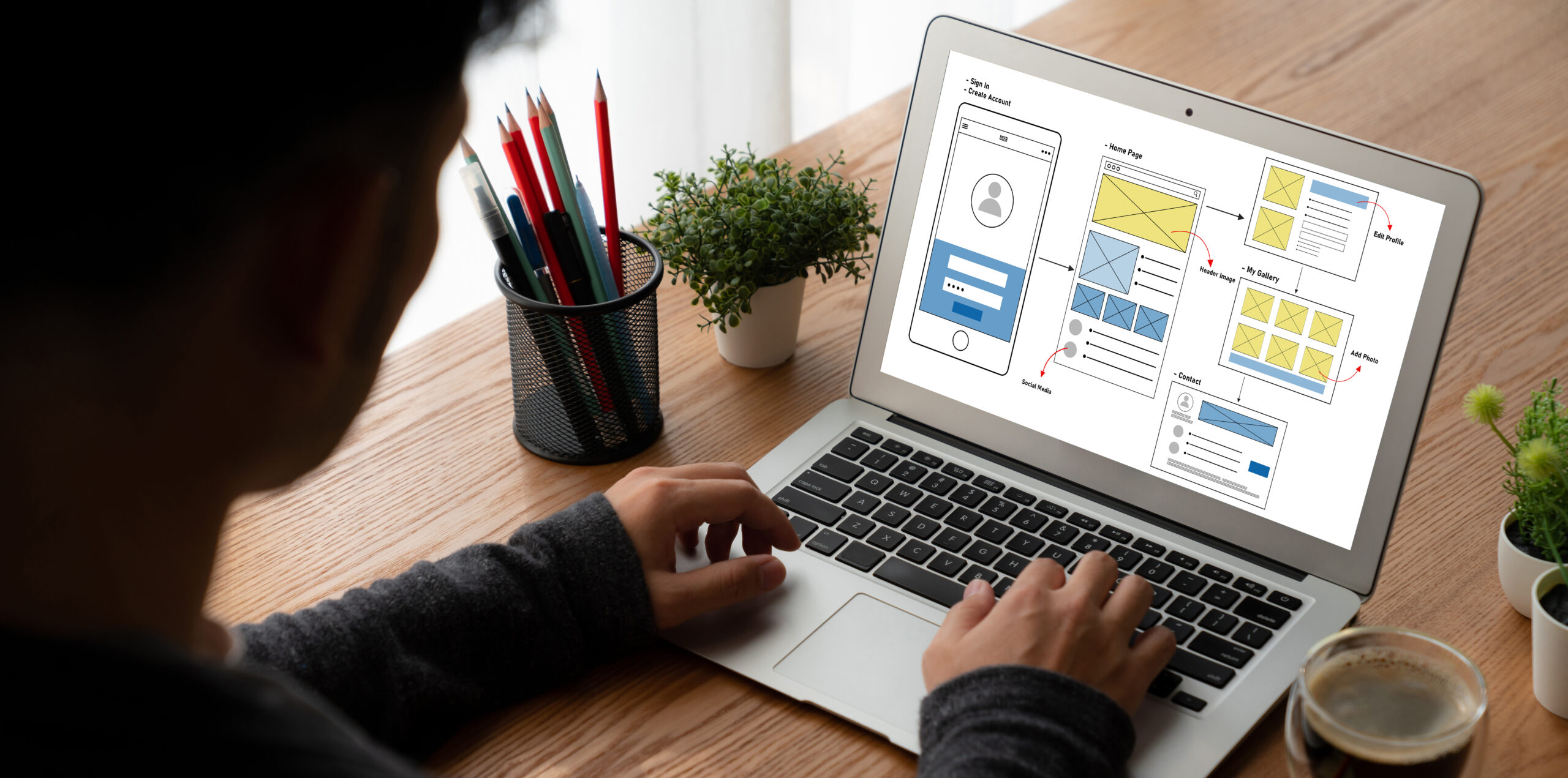 ux ui design process for modish mobile application and website